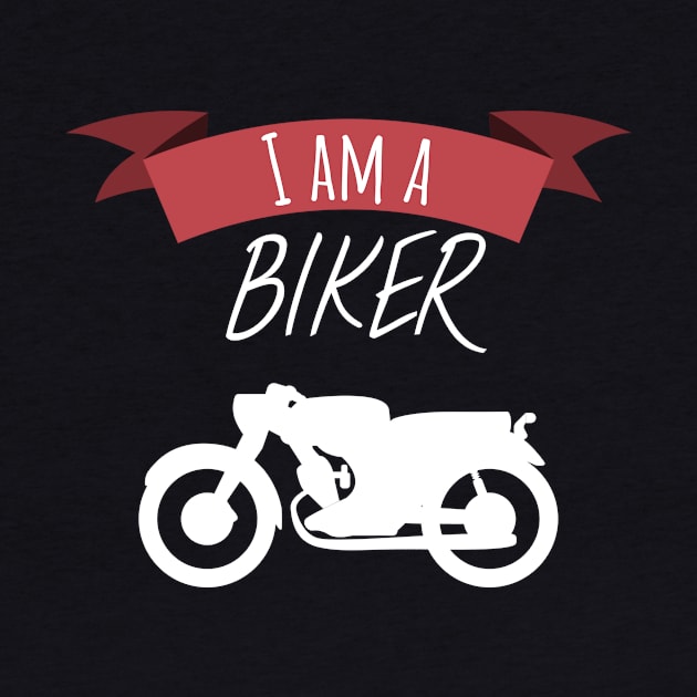 Motorcycle I am a biker by maxcode